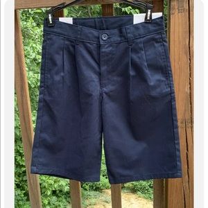 BOYS IZOD SHORTS SIZE 12 Blue PLEATED Adjustable Waist